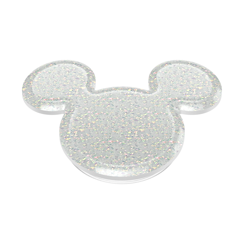 Earridescent White Glitter Mickey Mouse — Adhesive PopGrip image number 2